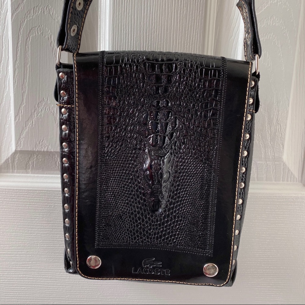 Lacoste crossbody black bag